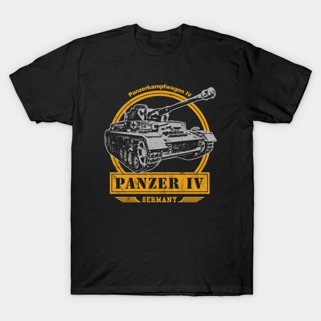 Panzer IV - German WW2 Tank T-Shirt by rycotokyo81